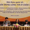 Các chuyên gia trong hội thảo tổ chức ngày 4/12 tại Hà Nội lo lắng, ASEAN đang mất phương hướng trong việc giải quyết các vấn đề tại biển Đông. (Ảnh: Doãn Đức/Vietnam+)