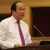 Bộ trưởng Chủ nhiệm Văn phòng Chính phủ Mai Tiến Dũng lên tiếng vụ Trịnh Vĩnh Bình. (Ảnh: Minh Sơn/Vietnam+)