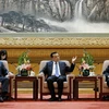 Thủ tướng Trung Quốc Lý Khắc Cường trong một diễn đàn phát triển Trung Quốc. (Nguồn:AFP/ TTXVN)