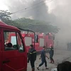 Cháy lớn tại kho hàng Diana ở Khu công nghiệp Vĩnh Tuy