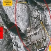 Hình ảnh bãi thử Punggye-ri chụp từ vệ tinh. (Nguồn:http://38north.org)