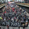 Tuần hành tại Brazil phản đối tăng giá vé giao thông công cộng