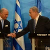 Thủ tướng Israel Benjamin Netanyahu và ngoại trưởng Pháp Laurent Fabius. (Nguồn: timesofisrael)