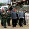 Trong ảnh (tư liệu): Tổng thống Venezuela Nicolas Maduro (thứ 2, trái) thị sát cuộc diễn tập quân sự của quân đội nước này ở Caracas ngày 24/2/2018. (Nguồn: AFP/TTXVN)