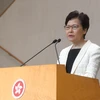 Trong ảnh: Trưởng Đặc khu Hành chính đặc biệt Hong Kong (Trung Quốc) Lâm Trịnh Nguyệt Nga phát biểu trong cuộc họp báo tại Hong Kong, Trung Quốc, ngày 3/9/2019. (Nguồn: THX/ TTXVN)