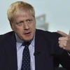 Trong ảnh: Thủ tướng Anh Boris Johnson trả lời phỏng vấn kênh truyền hình BBC tại Salford, gần Manchester ngày 29/9/2019. (Nguồn: AFP/TTXVN)