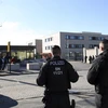 Trong ảnh (tư liệu): Cảnh sát Đức gác bên ngoài Tòa án cấp cao ở Dresden, miền Đông Đức, nơi diễn ra phiên xét xử một nghi phạm cực đoan, ngày 18/3/2019. (Nguồn: AFP/TTXVN)