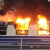 Đức: Cháy tàu điện chở các cổ động viên bóng đá tại thủ đô Berlin