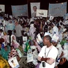 Những người ủng hộ phe đối lập tập trung tại Nouakchott trước cuộc tổng tuyển cử. (Nguồn: AFP)