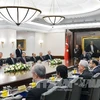 Phiên họp tại phủ Tổng thống Thổ Nhĩ Kỳ tìm cách gỡ rối khủng hoảng (Nguồn: TTXVN)