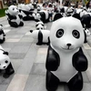 [Photo] Trung Quốc tổ chức triển lãm gấu trúc làm từ tre 