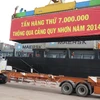 Cảng Quy Nhơn đón tấn hàng thứ 7 triệu trong năm 2014