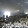 [Photo] Xưởng bông tan hoang sau đám cháy kéo dài hơn 20 giờ 