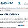 Báo chí Argentina đăng tải bài viết về Chủ tịch Hồ Chí Minh