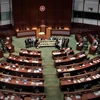 Các nghị sỹ Hong Kong sau cuộc bỏ phiếu ngày 18/6. (Nguồn: AFP/TTXVN)