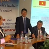 Đại sứ Nguyễn Thanh Tuấn phát biểu tại Hội thảo. (Nguồn: Vietnam+)