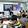 Mô hình phòng học điện tử tại Trường tiểu học Cham-saeng, thành phố Sejong, Hàn Quốc. (Ảnh: Phạm Duy/Vietnam+)