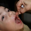 Cho trẻ em uống vắcxin phòng bại liệt tại trung tâm y tế ở Damascus (Syria). (Nguồn: THX/TTXVN)