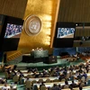 Toàn cảnh một phiên họp của Đại hội đồng Liên hợp quốc. (Nguồn: THX/TTXVN)