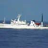 Tàu đánh cá Trung Quốc gần quần đảo tranh chấp Senkaku/Điếu Ngư. (Nguồn: AFP/TTXVN)