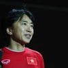 Huấn luyện viên Toshiya Miura đang nắm lợi thế trước cuộc quyết chiến với U23 Malaysia. (Ảnh: Minh Chiến/Vietnam+)