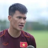 Công Vinh đặt niềm tin vào các cầu thủ trẻ U19 Việt Nam trước U19 Thái Lan. (Ảnh: Minh Chiến/Vietnam+)