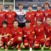 Đội hình xuất phát của tuyển nữ Việt Nam ở trận thắng Jordan tối qua. (Ảnh: VFF) 
