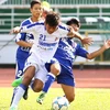 Chiến thắng trước Bình Định đã đưa U21 An Giang (áo trắng) tới trận chung kết giải U21 quốc gia 2015. (Ảnh: VFF)