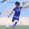 Tuấn Anh là một trong hai sao trẻ Việt Nam sang Nhật thi đấu mùa tới. (Ảnh: Minh Chiến/Vietnam+)