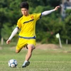 Tuyển thủ quốc gia Duy Mạnh là “át chủ bài” của U21 Việt Nam ở giải U21 quốc tế lần này. (Ảnh: Minh Chiến/Vietnam+)