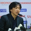 Huấn luyện viên Miura tiếc nuối cho U23 Việt Nam vì quả phạt đền đã mất. (Ảnh: Minh Chiến/Vietnam+)