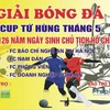 Poster Cúp Bóng đá Tứ Hùng Nghệ An. (Ảnh: Ban tổ chức cung cấp)