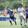 Công Phượng (áo xanh) nhận thức được vai trò về thể lực tại J-League. Ảnh: Mito Hollyhock