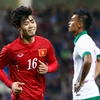 Công Phượng ghi bàn ở phút 70, gỡ hòa 2-2 cho tuyển Việt Nam trước Indonesia trong trận giao hữu tại Mỹ Đình. (Ảnh: Minh Chiến/Vietnam+)