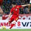 Xuân Trường mắc sai lầm trong bàn thua đầu tiên của Việt Nam trước Indonesia tối 8/1. (Ảnh: Minh Chiến/Vietnam+)