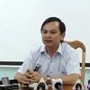 Ông Võ Thành Nhiệm thay mặt Long An xin lỗi người hâm mộ cả nước. (Ảnh: VFF)