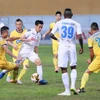 FLC Thanh Hóa phải nhận thất bại đầu tiên trong mùa giải 2017 trên sân Hàng Đẫy của Hà Nội FC. (Ảnh: Tá Hiển/Vietnam+)
