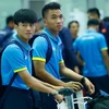 U20 Việt Nam đã lên đường sang Đức, bắt đầu giai đoạn ba của quá trình tập huấn chuẩn bị cho U20 World Cup 2017 vào tối qua (16/4). (Ảnh: Minh Chiến/Vietnam+)