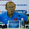 Huấn luyện viên Park Hang-seo khẳng định tuyển Việt Nam sẽ giành thắng lợi. (Ảnh: Minh Chiến/Vietnam+)