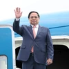 Thủ tướng Phạm Minh Chính rời Hà Nội, lên đường tham dự Diễn đàn Kinh tế thế giới và làm việc tại Trung Quốc. (Ảnh: Dương Giang/TTXVN)
