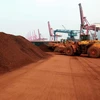 Đất hiếm chuẩn bị xuất khẩu sang Nhật Bản tại cảng Lianyungang, tỉnh Giang Tô, miền đông Trung Quốc ngày 5/9/2010. (Nguồn: AFP/TTXVN)