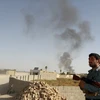 Khói bốc lên trong vụ đánh bom liều chết của Taliban ở tỉnh Ghazni, Afghanistan. (Nguồn: AFP/TTXVN)