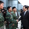 Chủ tịch nước Trương Tấn Sang thăm Quân đoàn 1