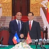Quan hệ Việt Nam-Haiti được gắn kết sau chuyến thăm của Thủ tướng Haiti Laurent Lamothe cuối năm 2012. (Nguồn: TTXVN)