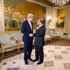 Ngoại trưởng Kerry gặp Tổng thống Tunisia Moncef Marzouki. (Nguồn: Reuters)
