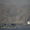 Tàu hải quân Israel áp tải tàu Klos-C về cảng Eilat. (Nguồn: Reuters)