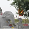 Miếu thờ tượng voi đá tại khu di tích Bến Tượng. (Nguồn: thaibinh.gov.vn)