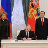 Tổng thống Putin ký luật hoàn tất thủ tục sáp nhập Crimea