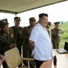 Kim Jong-un chỉ huy lực lượng vũ trang tập trận đổ bộ lên đảo