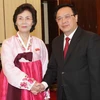Ông Hoàng Bình Quân tiếp đoàn đại biểu Hội Phụ nữ Dân chủ Triều Tiên